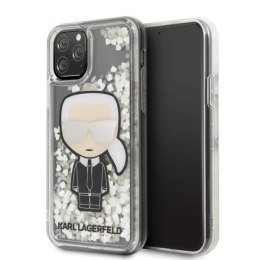 Etui Karl Lagerfeld do iPhone 11 Pro hardcase Ikonik Glitter Glow in the dark